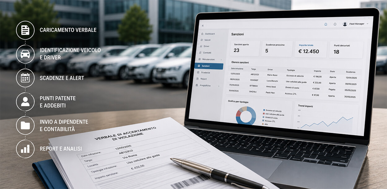 Multe aziendali dopo la riforma del Codice della Strada: come gestirle al meglio senza Excel